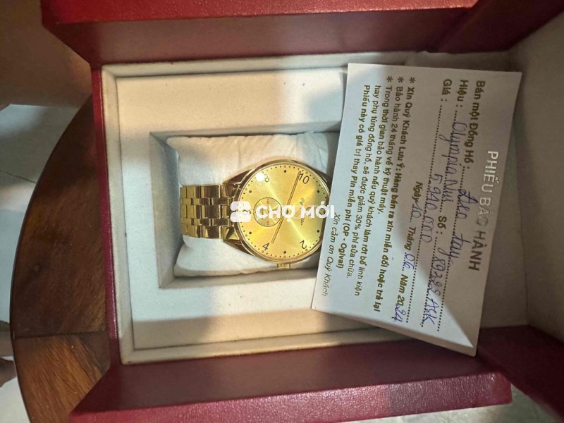 Đồng hồ Olympia Star Nam Thép không gỉ Vàng