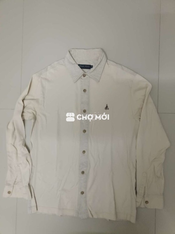 Áo sơ mi Bean Pole Nam Trắng kem size S