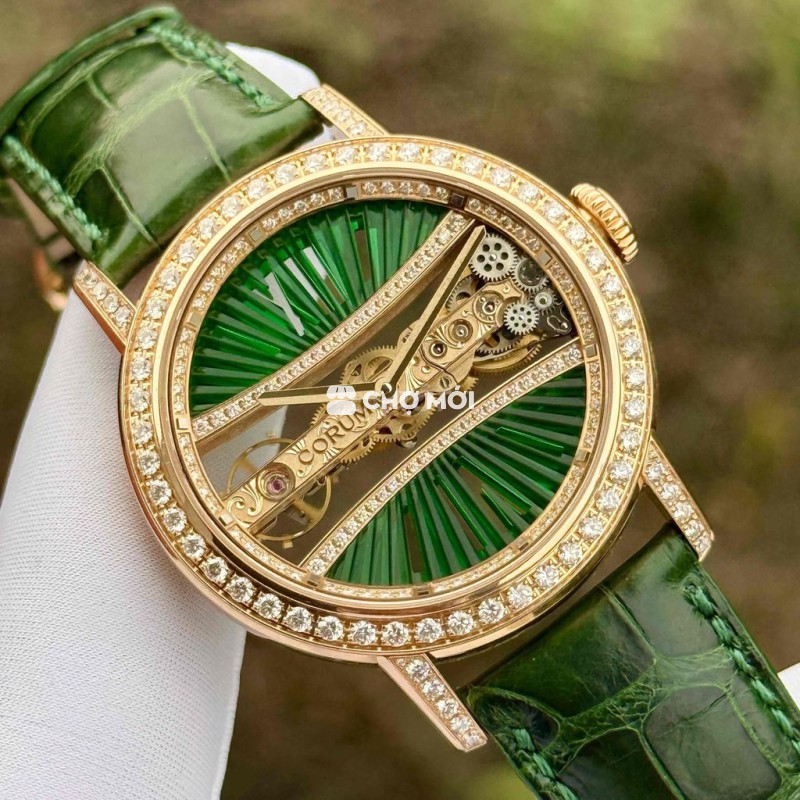 Đồng hồ Corum Golden Bridge 39 Kim cương zin.