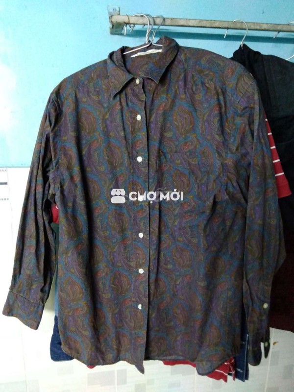 Áo sơ mi nam Paisley vải mềm mại size M