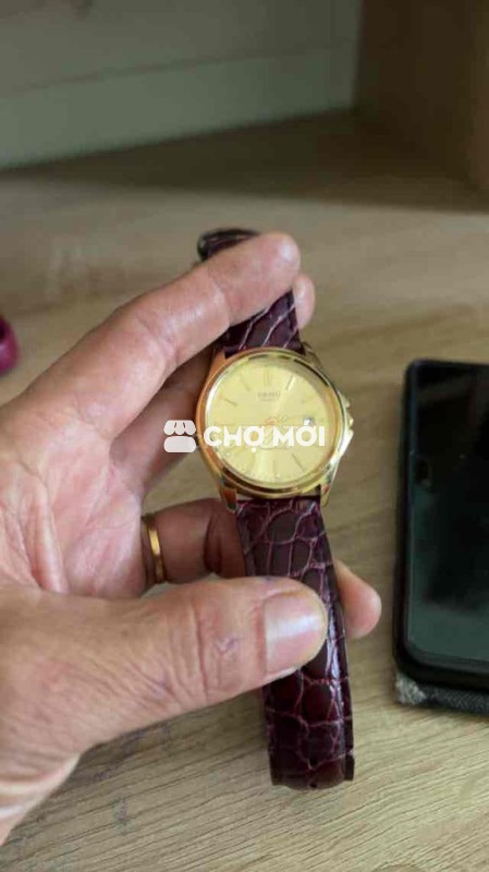 Đồng hồ Casio dây Da Nâu đỏ