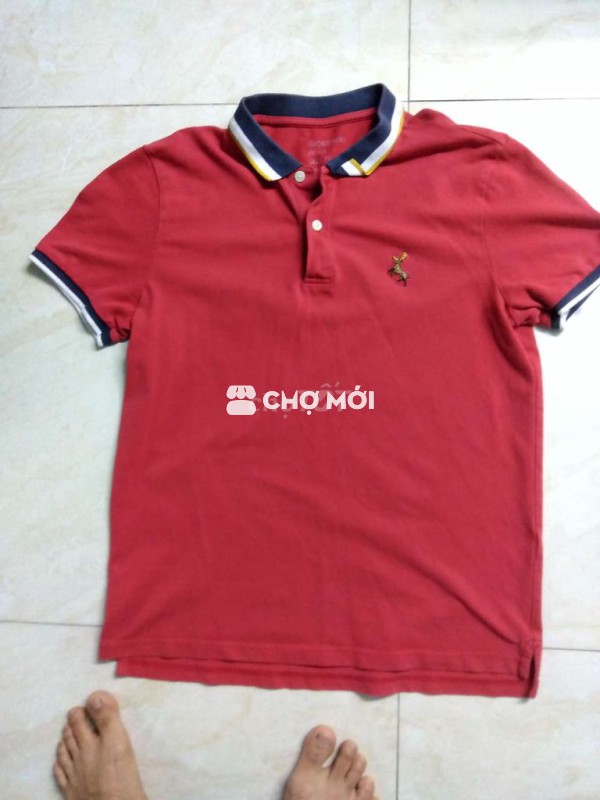 Áo polo Giordano nam đỏ size M