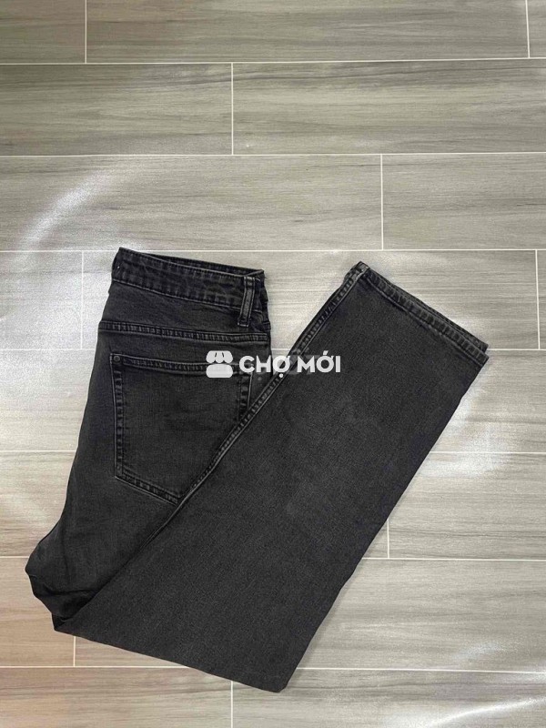 Quần jean nam HM Jean đen size 31