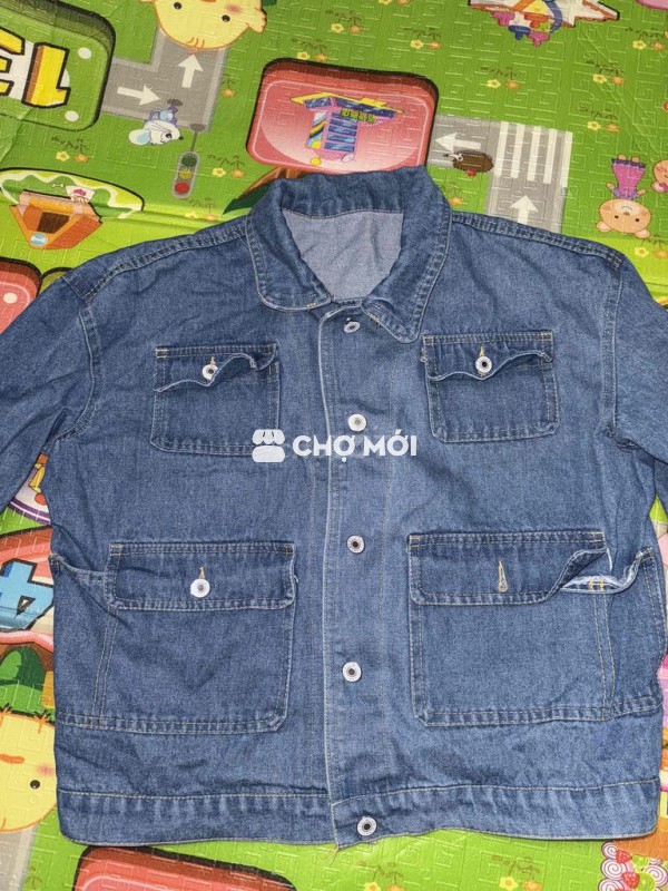 Áo khoác bò nữ xanh size XS/S