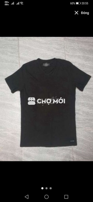 Áo thun Calvin Klein BasicMade U.S Đen form M