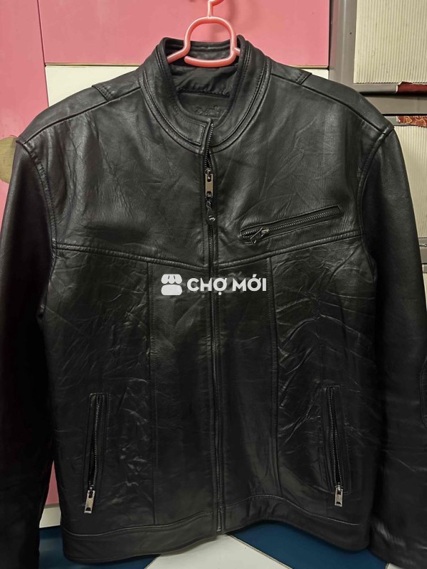 Áo khoác da Hermes nam da bò size M