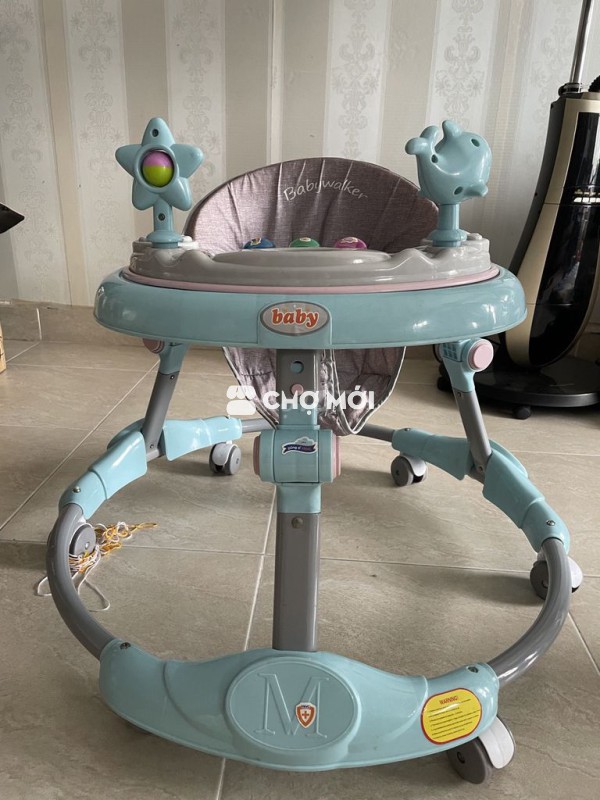 Xe tập đi Babywalker Xanh, hồng, xám Đã sử dụng