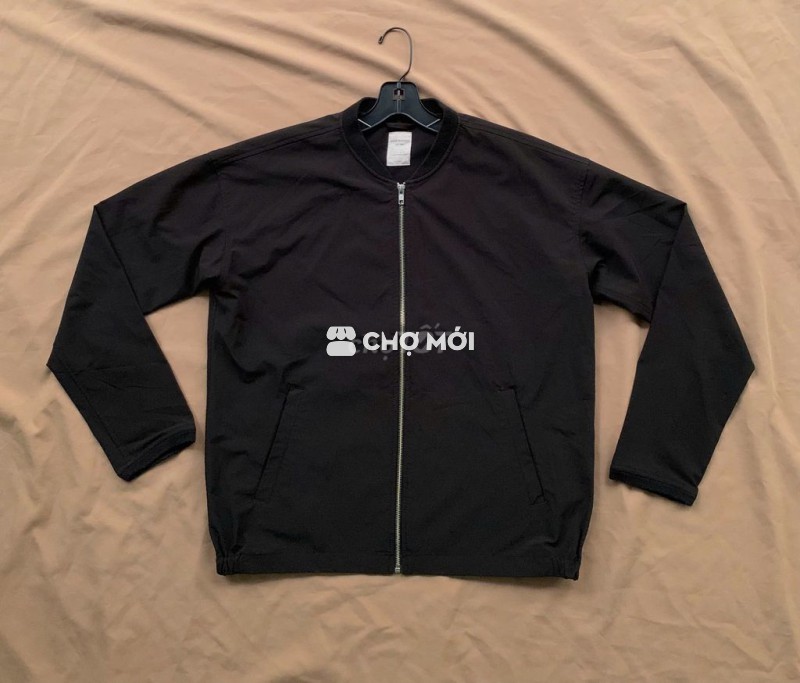 🔔 Áo khoác nam Kaki dù Đen 73-80kg Mới 95%