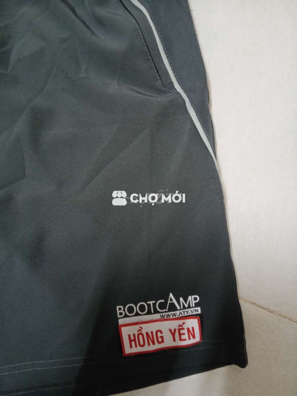 Quần đùi thể thao vải dù Xám size M, L