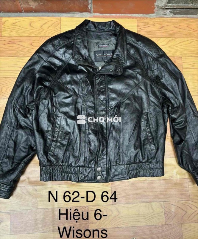 Áo khoác bomber Wilsons da thật nam XL