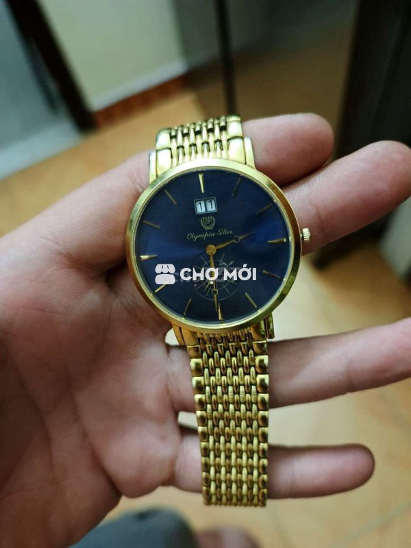 Đồng hồ Olympia Star Nam Vàng Kim loại