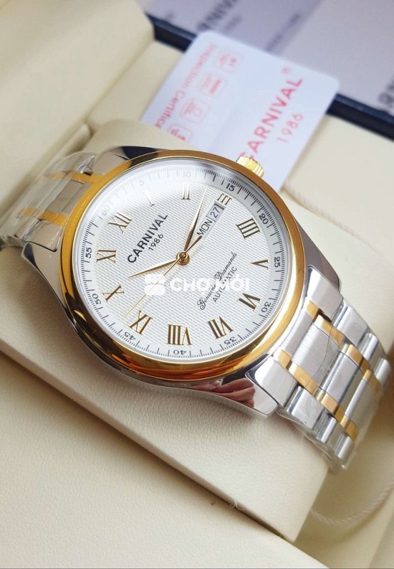 Đồng Hồ Cơ Automatic CARNIVAL Dây Thép Demi