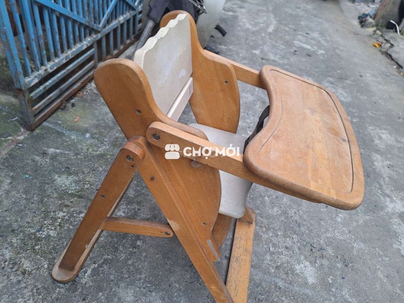 Ghế ăn dặm Gỗ tự nhiên Nâu gỗ