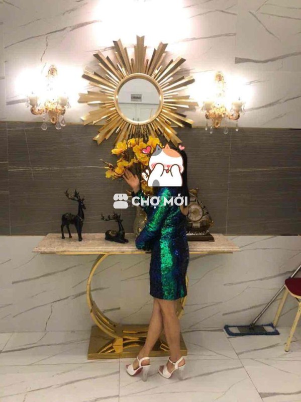 Đầm nữ kim sa hở lưng