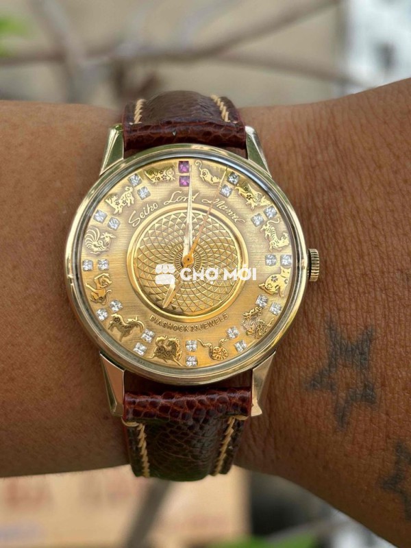 Đồng hồ Seiko 12 con giáp Vàng 14K 36mm