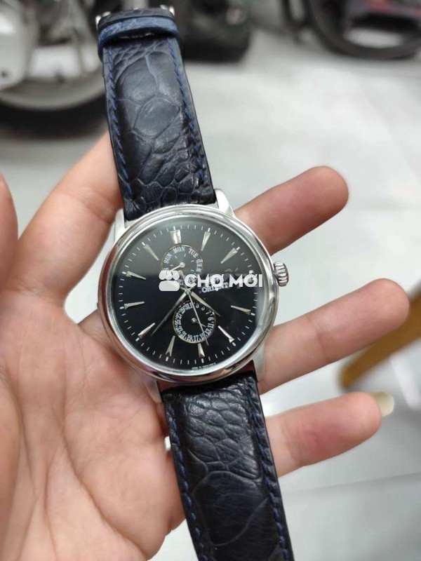 Đồng hồ đeo tay Orient Nam dây da Đen