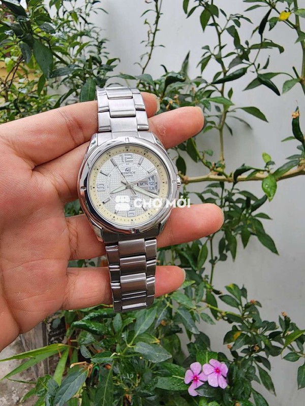 Đồng hồ Casio Nam Kim loại Bạc 42mm