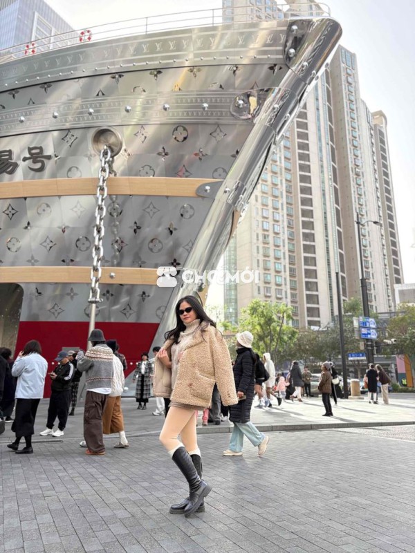 Pass Áo lông cừu lót da lộn siêu ấm, hàng xịn