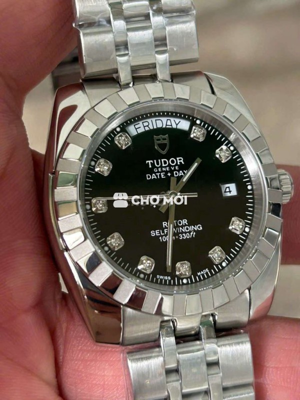 Đồng hồ Tudor Rolex Thép trắng Đen 39mm