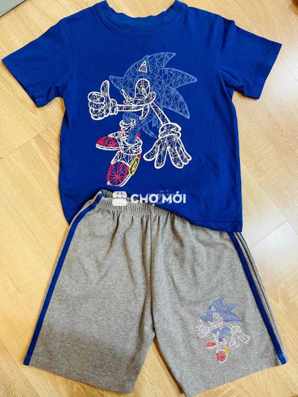 Bộ quần áo bé trai Cotton Hoạt hình Sonic