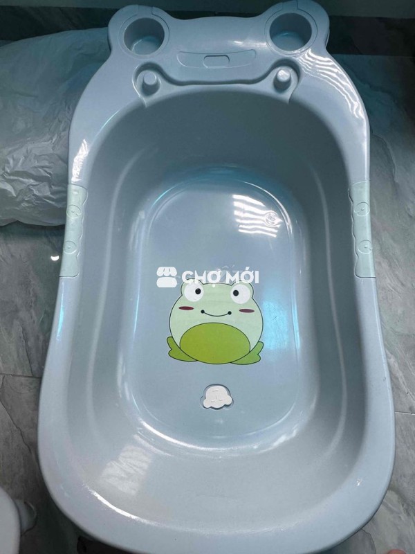 Chậu tắm em bé nhựa Xanh nhạt