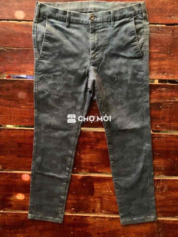 Uniplo cotton Army lính JP co giản, Size 32-30, Eo