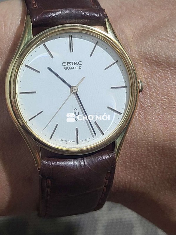 Đồng hồ đeo tay Seiko Nam mạ vàng 33.5mm