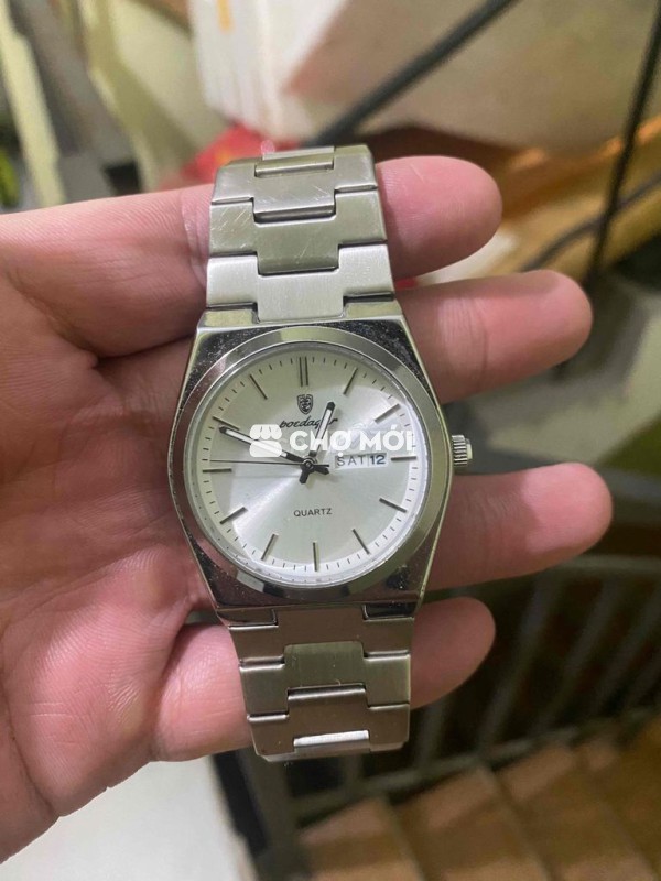 Đồng hồ Poedagar Quartz Kim loại Bạc