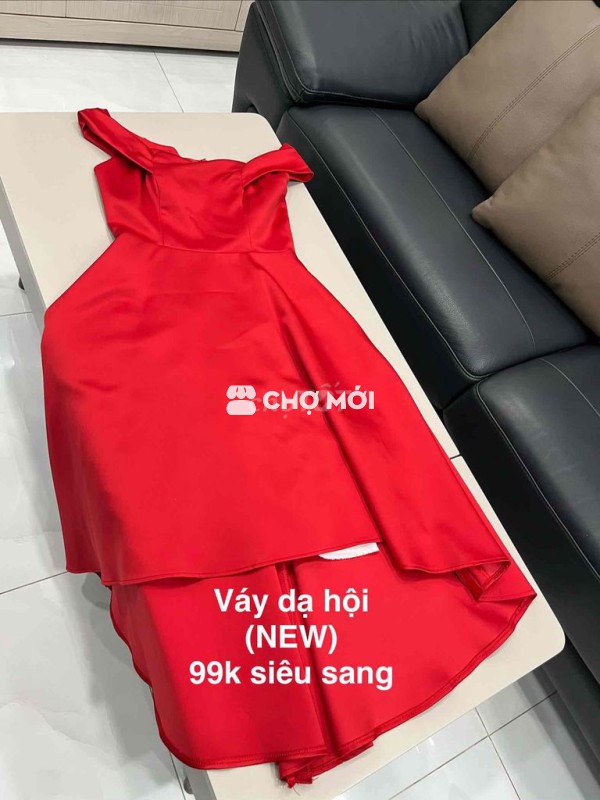 Váy dạ hội Nữ Đỏ Freesize Mới