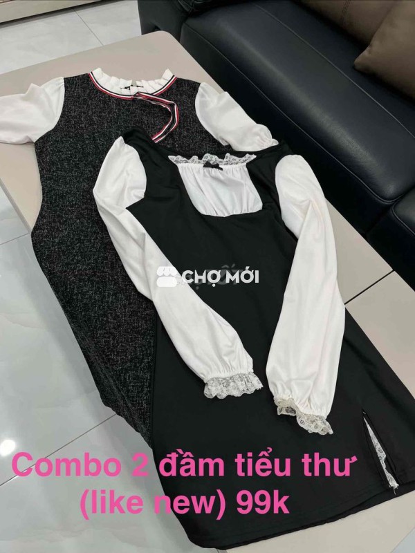 combo 2 đầm tiểu thư