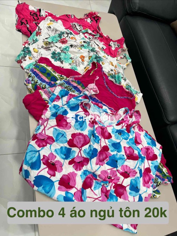 combo 4 đầm ngủ tôn