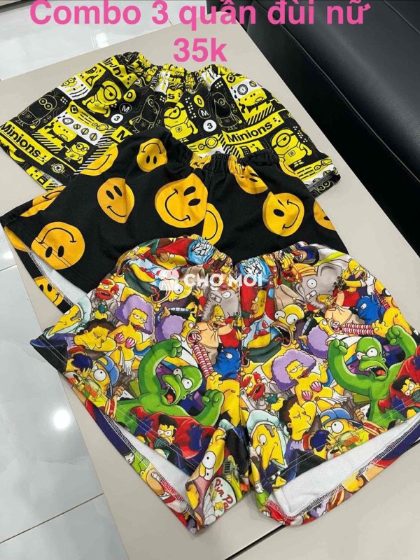combo 3 quần đùi