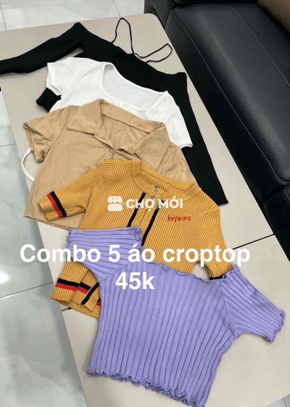 combo 5 áo croptop