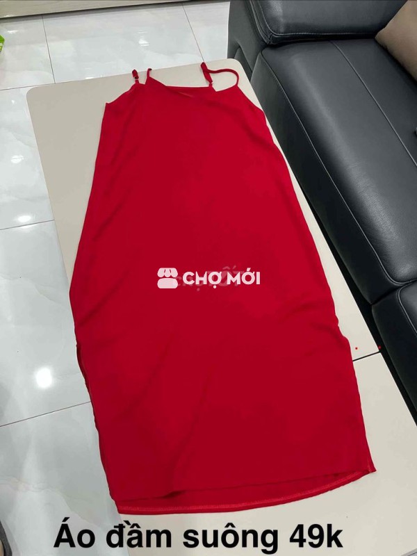 Đầm suông nữ màu Đỏ Freesize