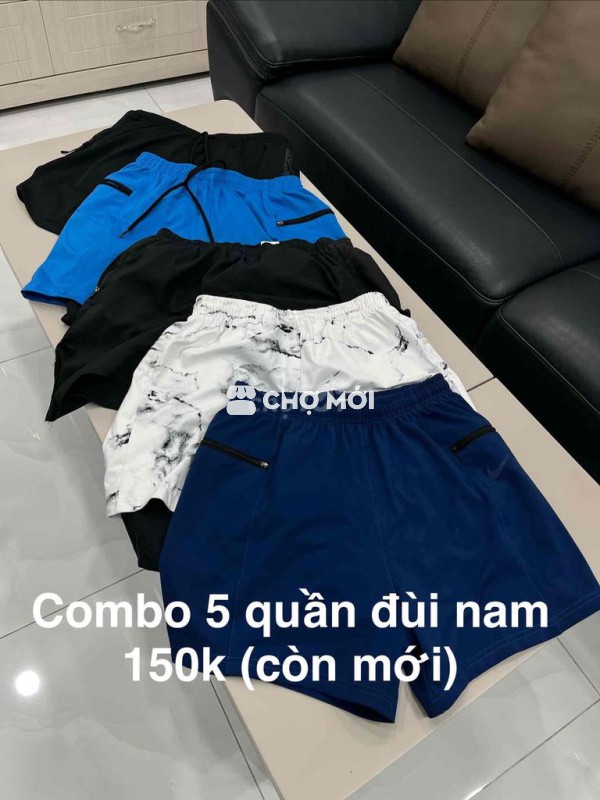 combo 5 quần đùi nam