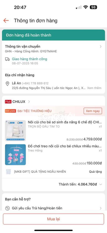 Nôi cũi Chilux trắng