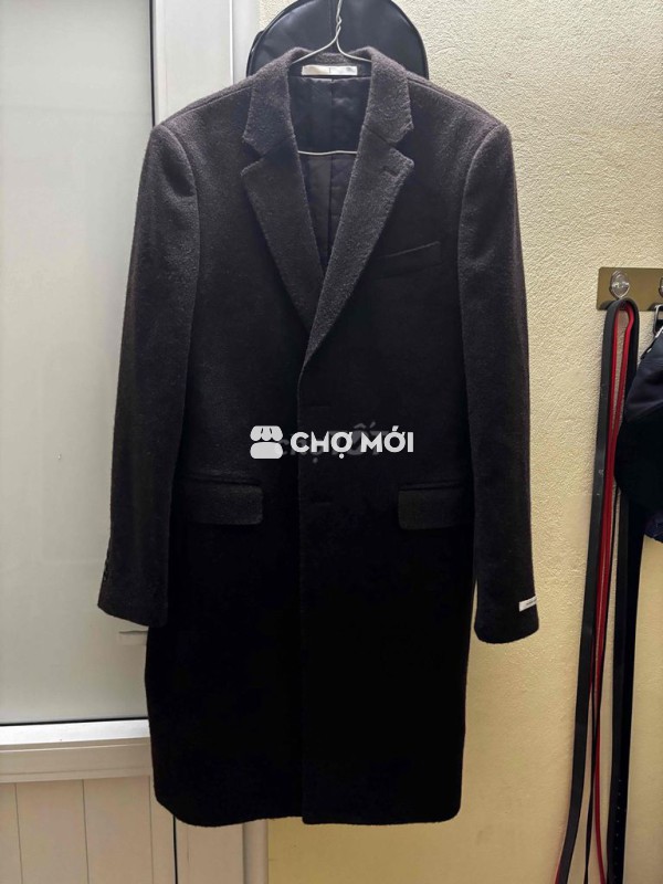 Áo khoác nam vải màu Đen