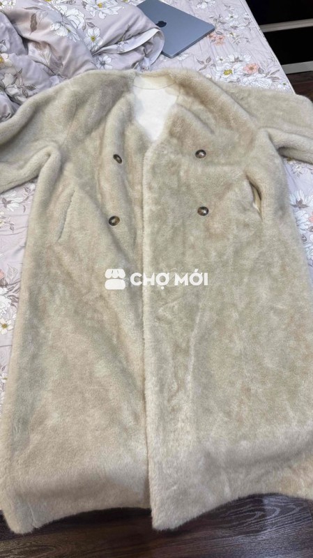 Áo khoác nữ lông thỏ dáng dài đã sử dụng