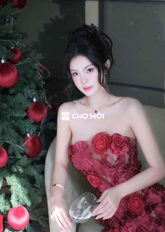 Đầm nữ Ren Đỏ Dự tiệc