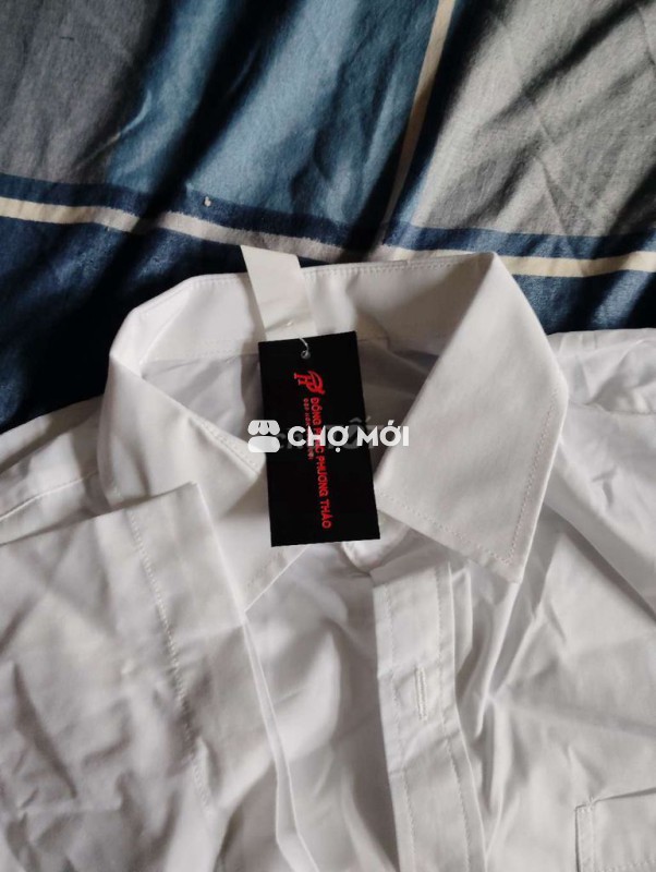 Đồng phục Phương Thảo Vải Trắng Xanh đen M65