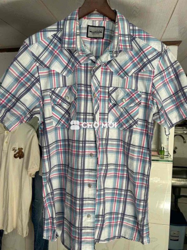 Áo sơ mi VILLAND Nam Cotton pha Polyester size L