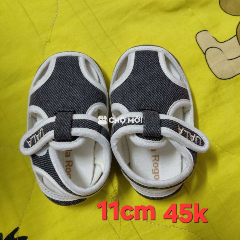 Giày trẻ em Bé trai Xám trắng 11cm