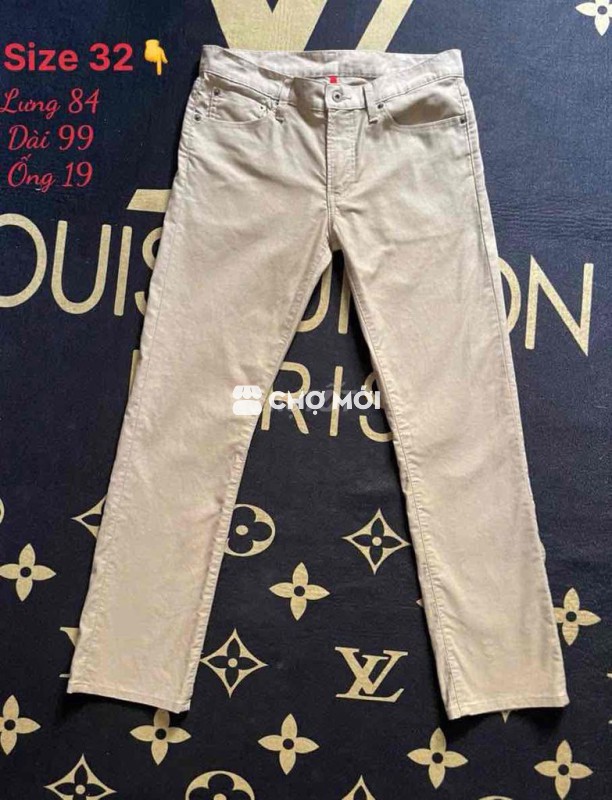 Quần Kaki UNIQLO Nam Be size 32