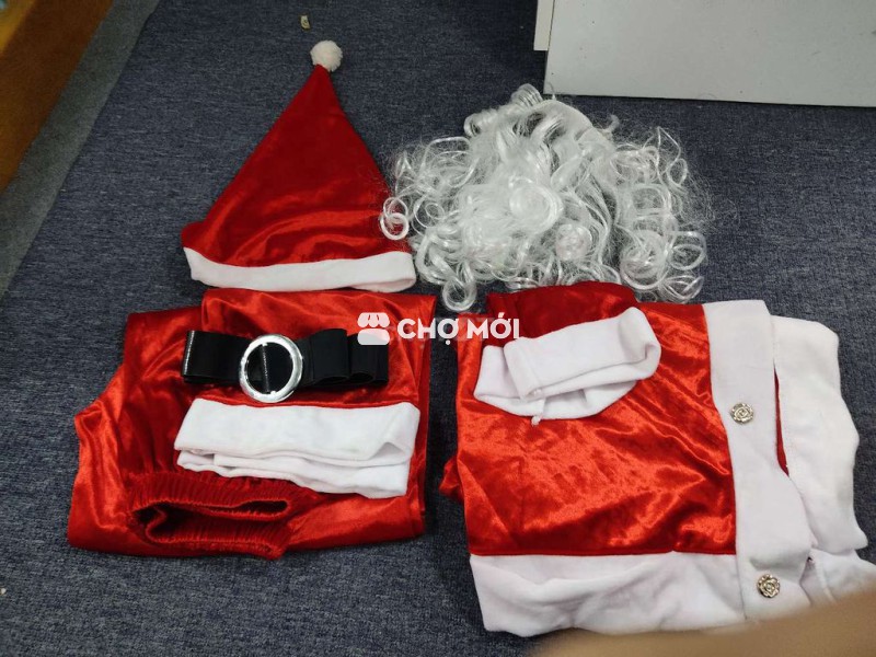 Trang phục Ông già Noel Vải nhung