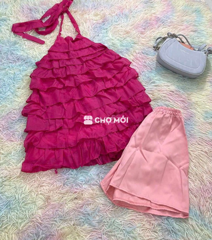 Bộ áo chân váy nữ Vải mềm mại