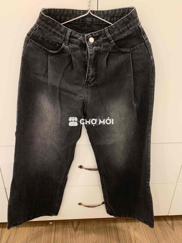 Quần jean nữ Jean màu Đen size M