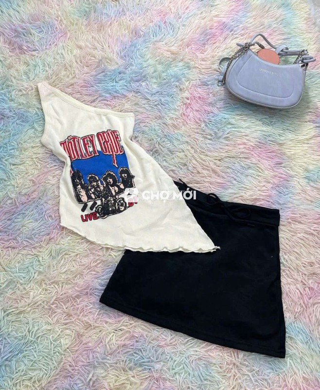 Set áo chân váy Nữ vải mềm mại