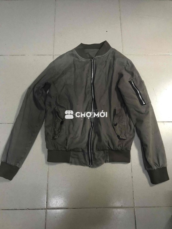 Áo khoác nam Vải Xám