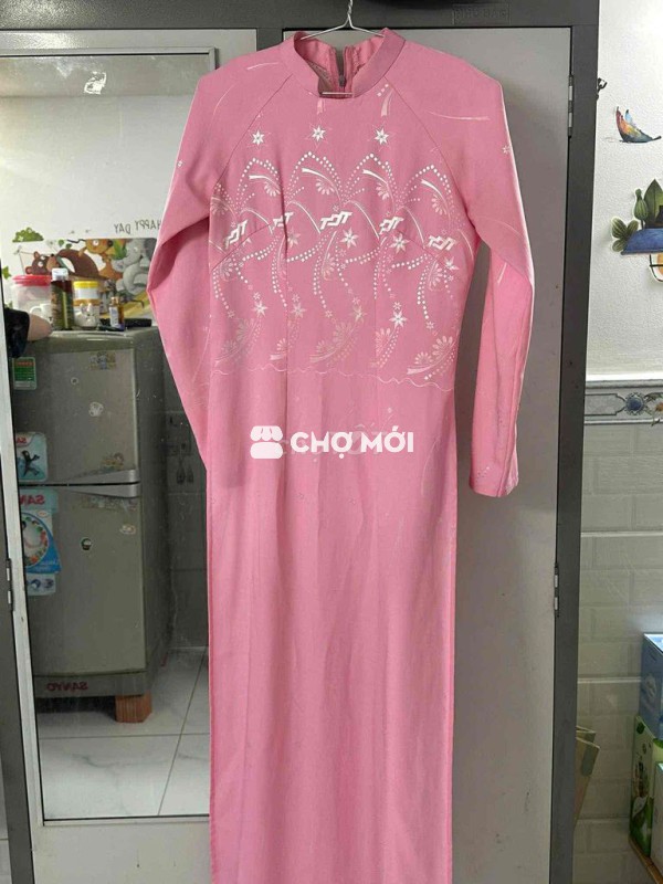 Áo dài học sinh Nữ Vải Hồng