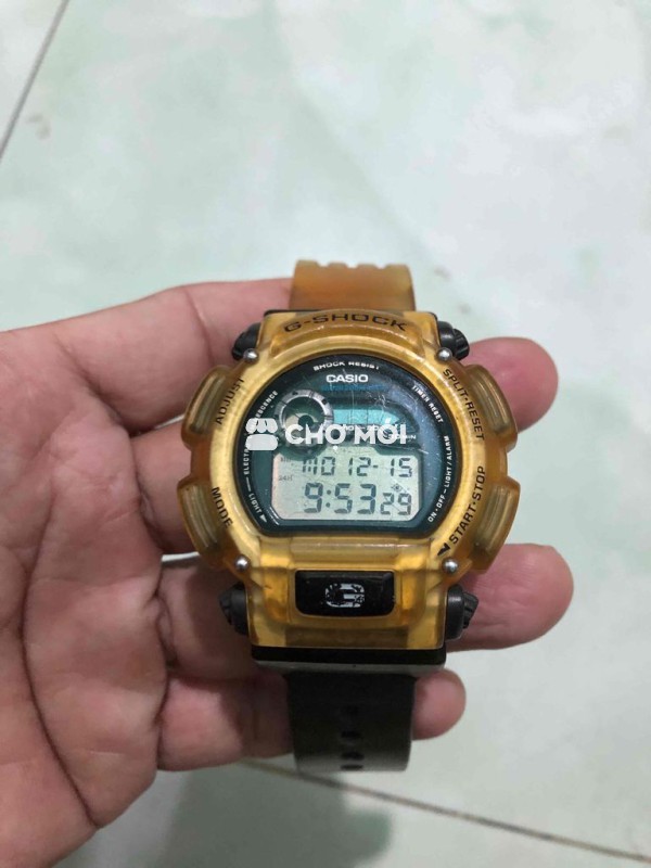 Đồng hồ Casio G-Shock Nam Nhựa Vàng trong suốt